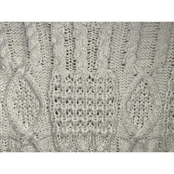 VTG Stevemor Cable Knit Sweater Vest Cottage Cream 100% Acrylic Soft Warm - Sz M - Picture 2 of 5